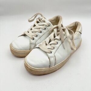 Sam Edelman Ethyl Mini Me Sneakers Shoes Kids Size 11M White‎ Leather School